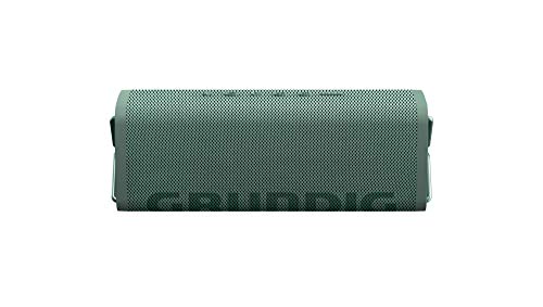 Grundig GBT Club Grass - Bluetooth Lautsprecher, Soundbox, Bass, 20 W RMS Gesamtausgangsleistung, bis zu 20 Meter Reichweite, mehr als 20 Std. Akkulaufzeit, Powerbank-Funktion, Wasserdicht, Grün von GRUNDIG