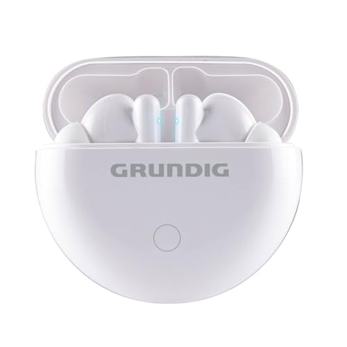 Grundig Kopfhörer Kabellos Bluetooth - True Wireless Sport Earbuds - Headset Bis zu 9 Stunden Spielzeit - USB-C Schnellladung - Bequemer Sitz - Weiß Grundig Kopfhörer Kabellos Bluetooth - True Wireless Sport Earbuds - Headset Bis zu 9 Stunden Spielzeit - USB-C Schnellladung - Bequemer Sitz - Weiß von GRUNDIG