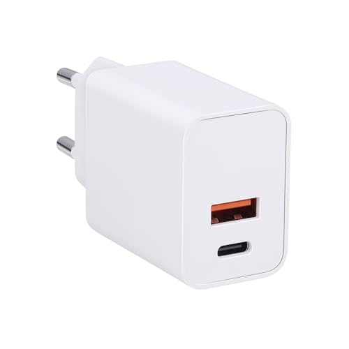 Grundig Ladegerät 20W – Schnellladegerät USB-C & USB-A – Adapter Universal für Verschiedene Geräte – Kompakter Stecker USB – Weiß Grundig Ladegerät 20W – Schnellladegerät USB-C & USB-A – Adapter Universal für Verschiedene Geräte – Kompakter Stecker USB – Weiß von GRUNDIG