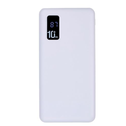 Grundig Powerbank 10000 mAh - Power Bank mit LED-Display - 4 USB-Anschlüsse - USB-A, USB-C und Micro USB - Geeignet für alle Smartphones - Kunststoff - Weiß Grundig Powerbank 10000 mAh - Power Bank mit LED-Display - 4 USB-Anschlüsse - USB-A, USB-C und Micro USB - Geeignet für alle Smartphones - Kunststoff - Weiß von GRUNDIG