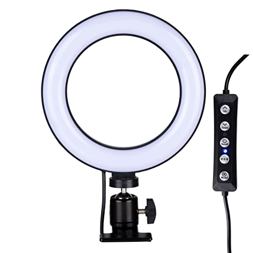 Grundig Ringlicht mit Clip - Selfie Light RGB und Weißlicht - ⌀16 cm - Flexibler Hals - 48 LEDs von GRUNDIG