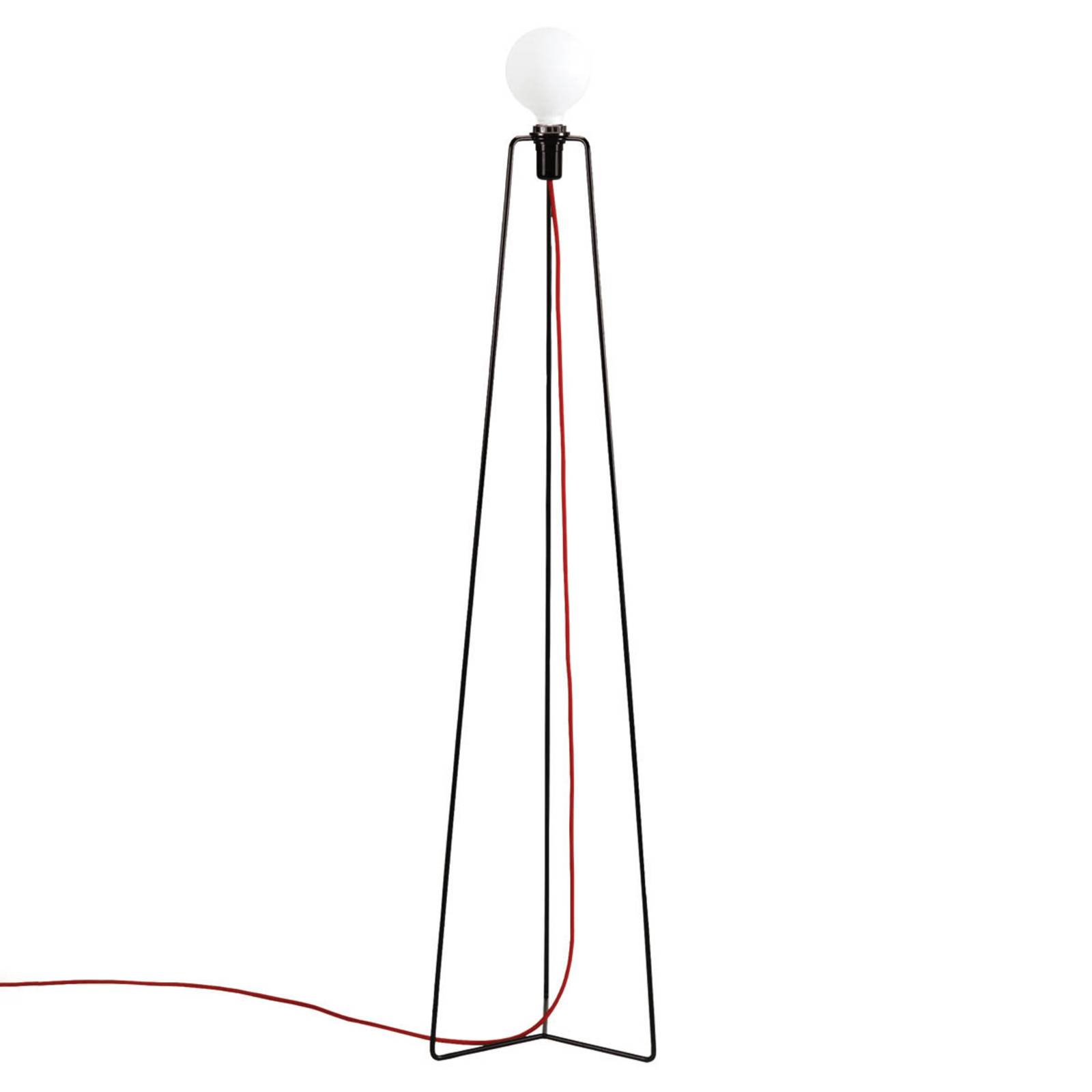 GRUPA Model M3 LED-Stehleuchte schwarz, Kabel rot von GRUPA