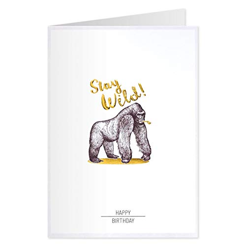 Geburtstagskarte - Stay Wild! Goldschätzchen 37 von GRUSS & CO