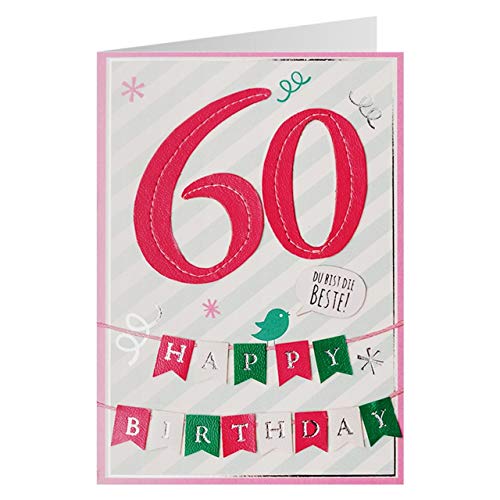 Karte 60 Die Beste - Geburtstagskarte 33 von GRUSS & CO
