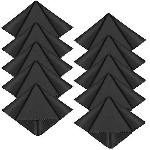 10X GRUTTI Mikrofasertücher - 30x30 cm Mikrofaser Brillenputztuch. Kamera Objektiv Microfaser Reinigungstücher. LCD, Led TV Bildschirm Microfasertuch Reinigung. Laptop pc Display Reiniger Tuch von GRUTTI