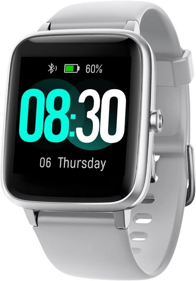 GRV für Damen Herren mit Telefonfunktion,Fitness Smartwatch (Andriod iOS), mit Herzfrequenzmessung SchrittzählerSchlafmonitor MultiTrainingsmodi von GRV