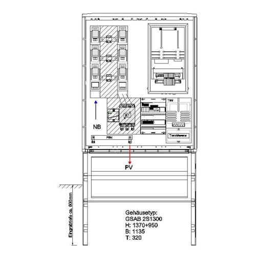 RWE 250 A incl. Sockel Netzüberwachung GSAB 22.W250.AR-ZWS von GSAB