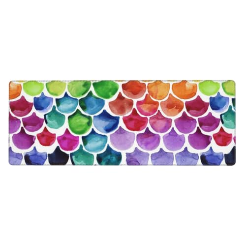 GSGCSBYMLG Mauspad mit Meerjungfrauen-Motiv, bedruckt, 30 x 80 cm, großes Büro-Schreibtischunterlage, Schreibtisch-Dekoration GSGCSBYMLG Mauspad mit Meerjungfrauen-Motiv, bedruckt, 30 x 80 cm, großes Büro-Schreibtischunterlage, Schreibtisch-Dekoration von GSGCSBYMLG