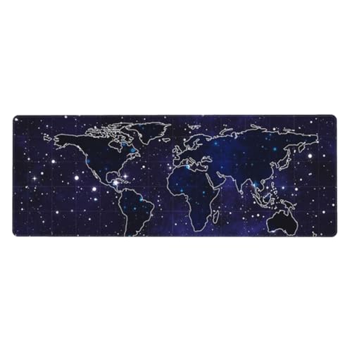 GSGCSBYMLG Mauspad mit Weltkarten-Motiv, 30 x 80 cm, groß, Schreibtischunterlage, Schreibtisch-Dekoration GSGCSBYMLG Mauspad mit Weltkarten-Motiv, 30 x 80 cm, groß, Schreibtischunterlage, Schreibtisch-Dekoration von GSGCSBYMLG
