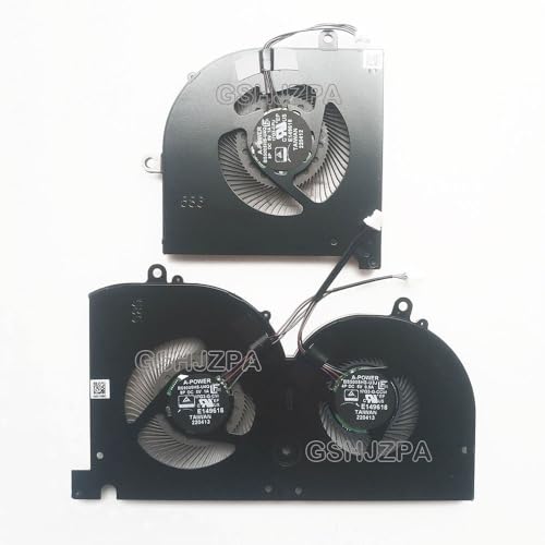 GSHJZPA CPU + GPU Kühlung Lüfter kompatibel für MSI MS-17G3 BS5005HS-U4Q 17G3-CPU 17G3-G-CW BS5005HS-U3J 17G3-G-CCW 5V 1A GSHJZPA CPU + GPU Kühlung Lüfter kompatibel für MSI MS-17G3 BS5005HS-U4Q 17G3-CPU 17G3-G-CW BS5005HS-U3J 17G3-G-CCW 5V 1A von GSHJZPA