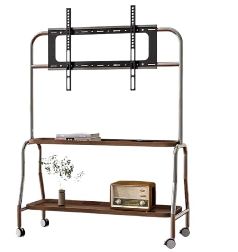 Fernsehgerüst, höhenverstellbarer Fernsehgerüst, Mit Ablagefläche, mobiler TV-Wagen mit Rädern for 43- bis 75-Zoll-LCD-LED-Fernseher Fernsehgerüst, höhenverstellbarer Fernsehgerüst, Mit Ablagefläche, mobiler TV-Wagen mit Rädern for 43- bis 75-Zoll-LCD-LED-Fernseher von GSHUPIOU