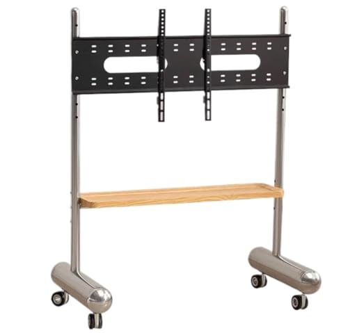 Fernsehgerüst, höhenverstellbarer Fernsehgerüst, Mobiler TV-Ständer mit Rädern, schwenkbarer, höhenverstellbarer TV-Rollwagen-Bodenständer Fernsehgerüst, höhenverstellbarer Fernsehgerüst, Mobiler TV-Ständer mit Rädern, schwenkbarer, höhenverstellbarer TV-Rollwagen-Bodenständer von GSHUPIOU
