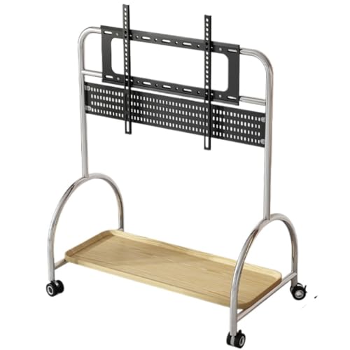 Fernsehgerüst, höhenverstellbarer Fernsehgerüst, Mobiler TV-Ständer mit Rollen for 45-65-Zoll-Fernseher, höhenverstellbares AV-Regal, max. 400 x 400 mm Fernsehgerüst, höhenverstellbarer Fernsehgerüst, Mobiler TV-Ständer mit Rollen for 45-65-Zoll-Fernseher, höhenverstellbares AV-Regal, max. 400 x 400 mm von GSHUPIOU