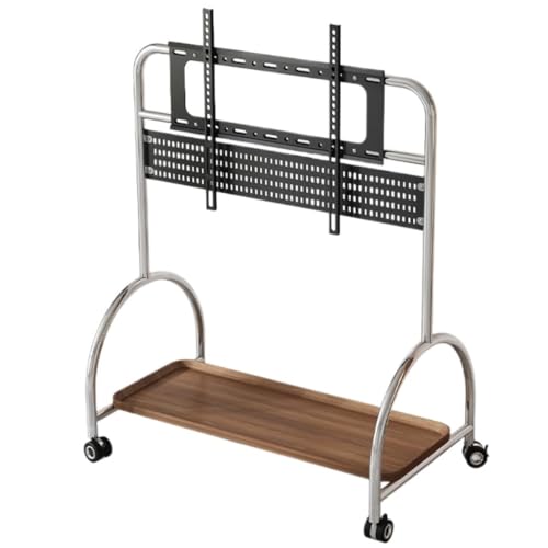 Fernsehgerüst, höhenverstellbarer Fernsehgerüst, Mobiler TV-Ständer mit Rollen for 45-65-Zoll-Fernseher, höhenverstellbares AV-Regal, max. 400 x 400 mm Fernsehgerüst, höhenverstellbarer Fernsehgerüst, Mobiler TV-Ständer mit Rollen for 45-65-Zoll-Fernseher, höhenverstellbares AV-Regal, max. 400 x 400 mm von GSHUPIOU