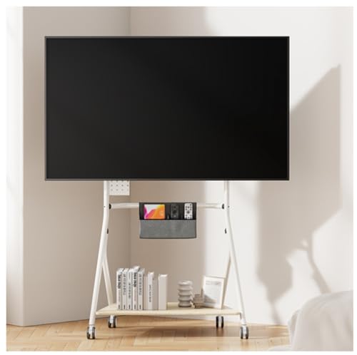 Fernsehgerüst, höhenverstellbarer Fernsehgerüst, Mobiler TV-Ständer mit Rollen for 45-65-Zoll-Fernseher, höhenverstellbares AV-Regal, max. 400 x 400 mm Fernsehgerüst, höhenverstellbarer Fernsehgerüst, Mobiler TV-Ständer mit Rollen for 45-65-Zoll-Fernseher, höhenverstellbares AV-Regal, max. 400 x 400 mm von GSHUPIOU
