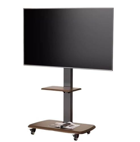Fernsehgerüst, höhenverstellbarer Fernsehgerüst, Mobiler TV-Wagen auf Rädern, TV-Ständer for 32-80 Zoll LCD-Flachbildfernseher, bis zu 132 Pfund Fernsehgerüst, höhenverstellbarer Fernsehgerüst, Mobiler TV-Wagen auf Rädern, TV-Ständer for 32-80 Zoll LCD-Flachbildfernseher, bis zu 132 Pfund von GSHUPIOU