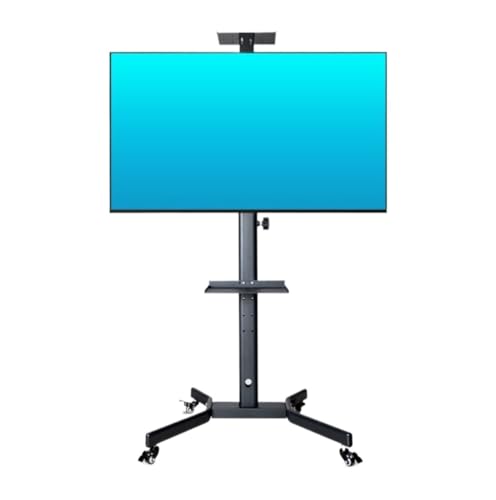 Fernsehgerüst, höhenverstellbarer Fernsehgerüst, Mobiler TV-Wagen for 23-55-Zoll-Fernseher, TV-Ständer trägt bis zu 110 Pfund mit Tablett, Rollboden max. 400 x 400 mm Fernsehgerüst, höhenverstellbarer Fernsehgerüst, Mobiler TV-Wagen for 23-55-Zoll-Fernseher, TV-Ständer trägt bis zu 110 Pfund mit Tablett, Rollboden max. 400 x 400 mm von GSHUPIOU