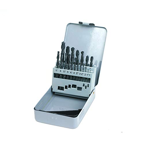 GSR Spiralbohrer Set, 19-teilig, Stahlbohrer Satz nach DIN 338, HSS-R Metallbohrer Set 1-10mm, Rollgewalzt, Zubehör für Bohrschrauber und Bohrständer, Inklusive Metallbox mit Eurolochung GSR Spiralbohrer Set, 19-teilig, Stahlbohrer Satz nach DIN 338, HSS-R Metallbohrer Set 1-10mm, Rollgewalzt, Zubehör für Bohrschrauber und Bohrständer, Inklusive Metallbox mit Eurolochung von GSR