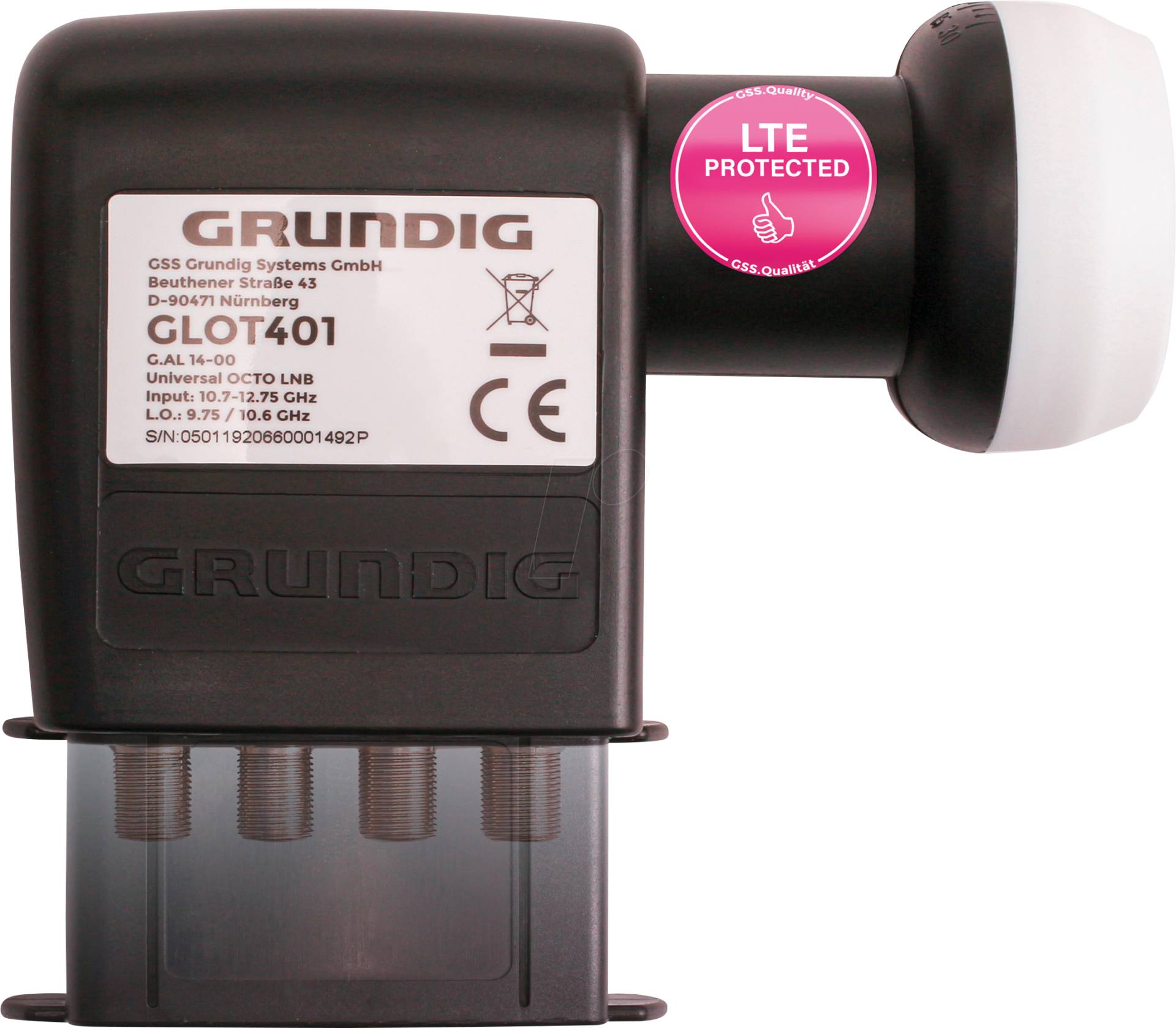 GSS GLOT401 - Octo LNB-Digital, 8 Teilnehmer- mit LTE-Filter GSS GLOT401 - Octo LNB-Digital, 8 Teilnehmer- mit LTE-Filter von GSS GRUNDIG SYSTEMS