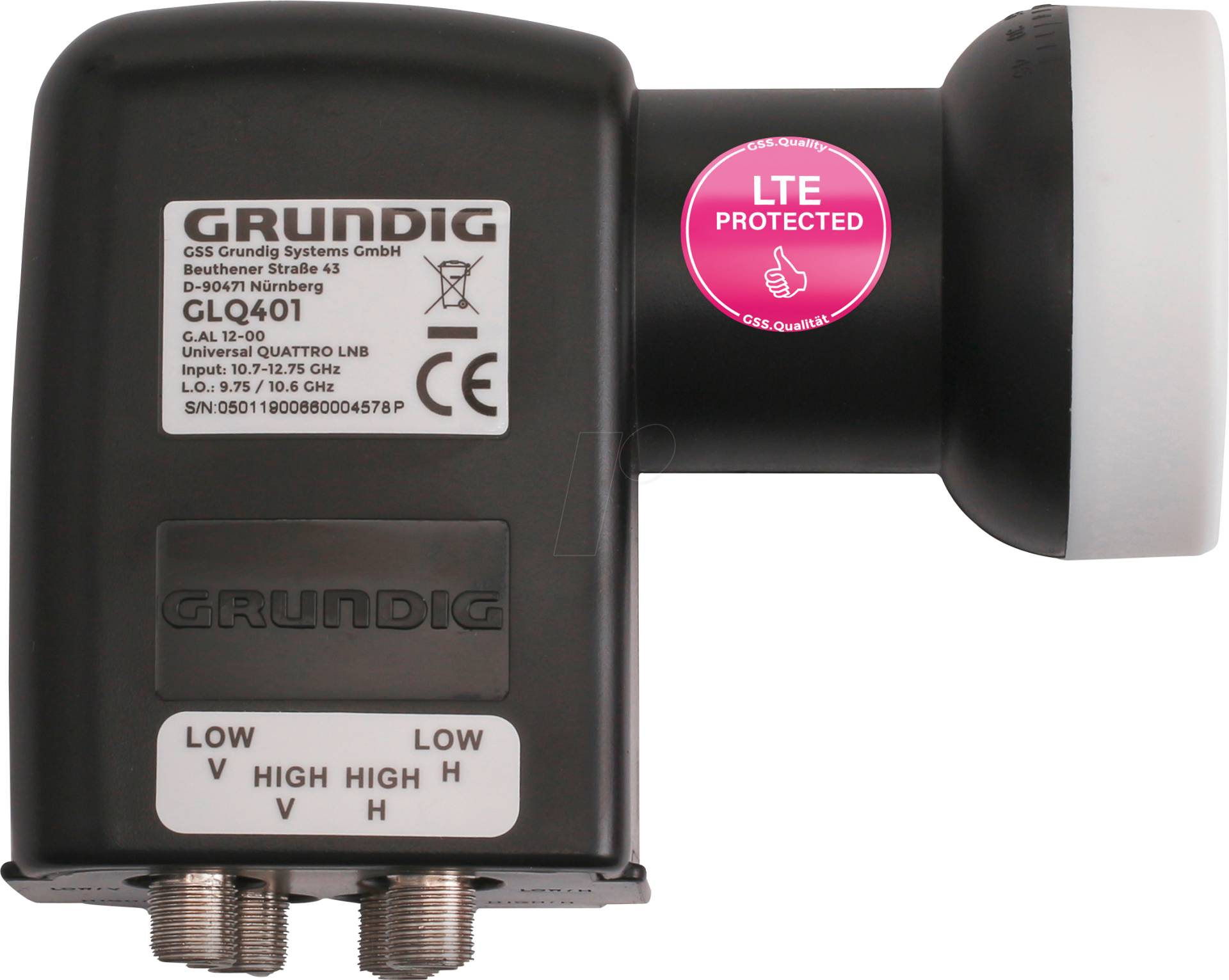 GSS GLQ401 - Quattro LNB-Digital für Multischalter von GSS GRUNDIG SYSTEMS