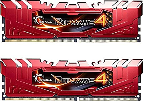 GSkill Ripjaws 4 Serie F4–2666 C15D-8Grr Ddr4 2666 MHz Speicher-Kit – Rot von G.SKILL