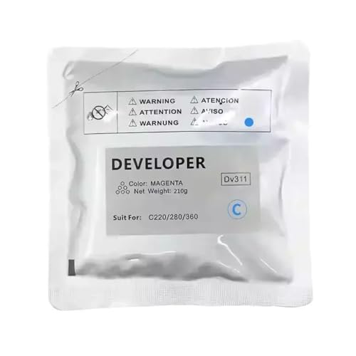 GSwReJ Kompatibler DV311 -Entwicklerpulver Kompatibel mit C220 C280 C360 210 g pro Beutel CMYK -Farbe 1 Stück GSwReJ Kompatibler DV311 -Entwicklerpulver Kompatibel mit C220 C280 C360 210 g pro Beutel CMYK -Farbe 1 Stück von GSwReJ
