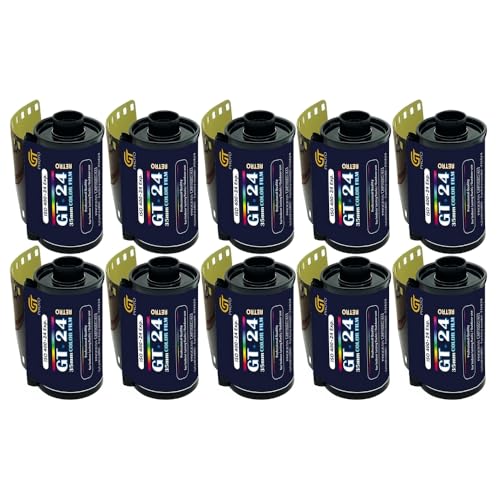 GT Photo Farbfilm GT24FILM 35 mm – 10 Folien mit 24 Positionen – ideal für Fotografie, Entwicklung und Qualitätsdruck GT Photo Farbfilm GT24FILM 35 mm – 10 Folien mit 24 Positionen – ideal für Fotografie, Entwicklung und Qualitätsdruck von GT PHOTO