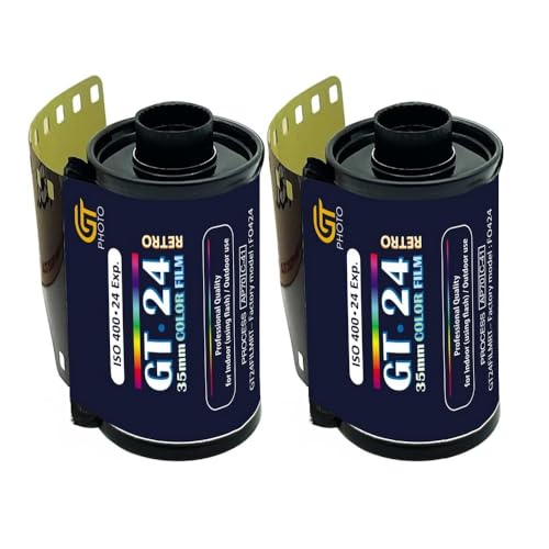 GT Photo Farbfilm GT24FILM 35 mm – 2 Folien mit 24 Positionen – ideal für Fotografie, Entwicklung und Qualitätsdruck GT Photo Farbfilm GT24FILM 35 mm – 2 Folien mit 24 Positionen – ideal für Fotografie, Entwicklung und Qualitätsdruck von GT PHOTO