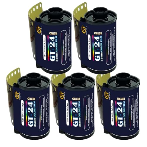 GT Photo Farbfilm GT24FILM 35 mm – 5 Folien mit 24 Positionen – ideal für Fotografie, Entwicklung und hochwertigen Druck GT Photo Farbfilm GT24FILM 35 mm – 5 Folien mit 24 Positionen – ideal für Fotografie, Entwicklung und hochwertigen Druck von GT PHOTO