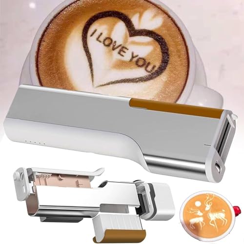 GTANND Handheld Food Printpen Tragbarer Mini-Kaffee-Printpen Latte Art Macaron Cookie DIY Design Printpen für Restaurants Bäckereien Cafés,Red von GTANND