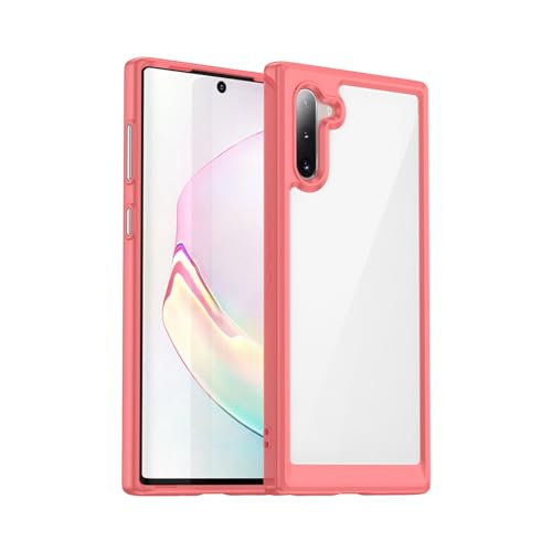 GTBDEKI Clear Hülle für Galaxy Note 10 Hülle, Samsung Note 10 SM-N970F Hülle, Kratzfeste stoßfeste transparente Harte PC + TPU-Stoßstangenschutz hülle für Samsung Galaxy Note 10 Crystal Red GTBDEKI Clear Hülle für Galaxy Note 10 Hülle, Samsung Note 10 SM-N970F Hülle, Kratzfeste stoßfeste transparente Harte PC + TPU-Stoßstangenschutz hülle für Samsung Galaxy Note 10 Crystal Red von GTBDEKI