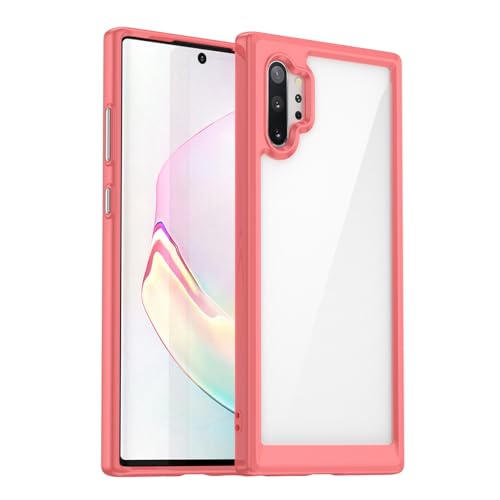 GTBDEKI Transparente Hülle für Samsung Galaxy Note 10 Plus 5G / Samsung Galaxy Note 10+ 5G, Kratzfeste stoßfeste transparente Harte PC + TPU-Stoßstangenschutz, Crystal Red GTBDEKI Transparente Hülle für Samsung Galaxy Note 10 Plus 5G / Samsung Galaxy Note 10+ 5G, Kratzfeste stoßfeste transparente Harte PC + TPU-Stoßstangenschutz, Crystal Red von GTBDEKI
