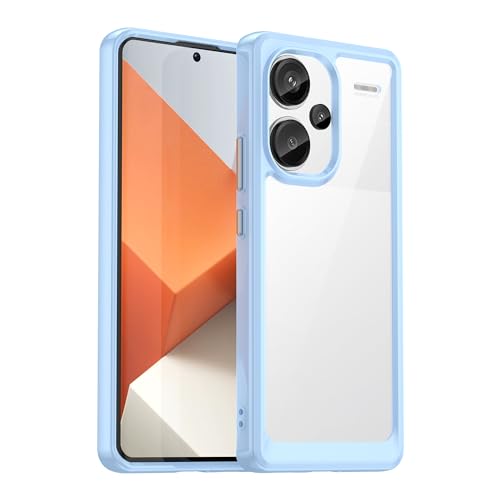 GTBDEKI Clear Hülle für Redmi Note 13 Pro Plus5G Hülle, Kratzfeste stoßfeste transparente Harte PC + TPU-Stoßstangenschutz hülle für Xiaomi Redmi Note 13 Pro Plus5G Crystal Blue GTBDEKI Clear Hülle für Redmi Note 13 Pro Plus5G Hülle, Kratzfeste stoßfeste transparente Harte PC + TPU-Stoßstangenschutz hülle für Xiaomi Redmi Note 13 Pro Plus5G Crystal Blue von GTBDEKI