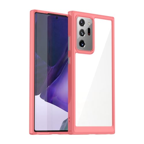 GTBDEKI Clear Hülle für Galaxy Note 20 Ultra/Samsung Note 20 Ultra SM-N985F Hülle, kratzfeste stoßfeste transparente harte PC + TPU-Stoßstangenschutz hülle für Samsung Galaxy Note 20 Ultra Crystal Red GTBDEKI Clear Hülle für Galaxy Note 20 Ultra/Samsung Note 20 Ultra SM-N985F Hülle, kratzfeste stoßfeste transparente harte PC + TPU-Stoßstangenschutz hülle für Samsung Galaxy Note 20 Ultra Crystal Red von GTBDEKI