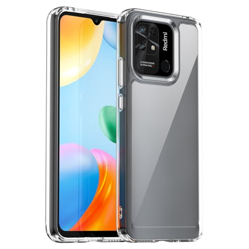 GTBDEKI Clear Hülle für Redmi 10C Hülle, Redmi 10 Power 220333QBI Hülle mit HD-Bildschirmschutz, Kratzfeste stoßfeste Harte PC + TPU-Stoßstangenschutz hülle für Xiaomi Redmi 10C Crystal Clear GTBDEKI Clear Hülle für Redmi 10C Hülle, Redmi 10 Power 220333QBI Hülle mit HD-Bildschirmschutz, Kratzfeste stoßfeste Harte PC + TPU-Stoßstangenschutz hülle für Xiaomi Redmi 10C Crystal Clear von GTBDEKI