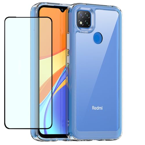 GTBDEKI Clear Hülle für Xiaomi Redmi 9C/Redmi 10A/Redmi 9C NFC/Redmi 9 Activ Hülle mit HD-Bildschirmschutz,kratzfeste stoßfeste harte PC + TPU-Stoßstangenschutz hülle für Xiaomi Redmi 9C Crystal Clear GTBDEKI Clear Hülle für Xiaomi Redmi 9C/Redmi 10A/Redmi 9C NFC/Redmi 9 Activ Hülle mit HD-Bildschirmschutz,kratzfeste stoßfeste harte PC + TPU-Stoßstangenschutz hülle für Xiaomi Redmi 9C Crystal Clear von GTBDEKI