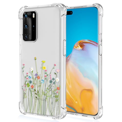GTBDEKI Handyhülle für Huawei P40 Pro Hülle, ELS-NX9 ELS-N04 Hülle, klare Hülle mit Blumenmuster, Schutzhülle für Huawei P40 Pro Bouquet GTBDEKI Handyhülle für Huawei P40 Pro Hülle, ELS-NX9 ELS-N04 Hülle, klare Hülle mit Blumenmuster, Schutzhülle für Huawei P40 Pro Bouquet von GTBDEKI