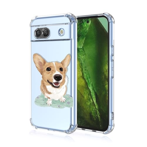 GTBDEKI Handyhülle für Pixel 8a Hülle, Google 8A GKV4X G6GPR G8HHN G576D Hülle, Clear Case mit Welpe Tiermuster Schutzhülle für Google Pixel 8a Hund GTBDEKI Handyhülle für Pixel 8a Hülle, Google 8A GKV4X G6GPR G8HHN G576D Hülle, Clear Case mit Welpe Tiermuster Schutzhülle für Google Pixel 8a Hund von GTBDEKI