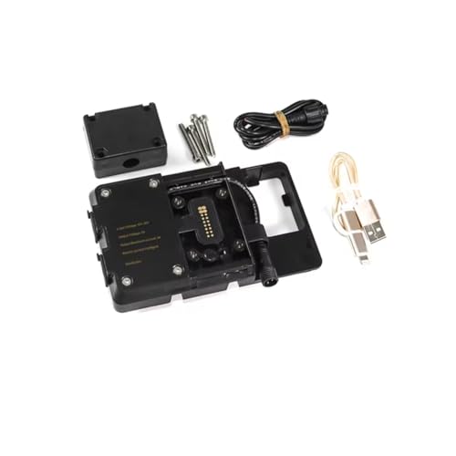 GTDTKGANAK Navigation Halterung Für Tiger1200 Für Tiger 1200 GT Für Explorer 2022 GPS Navigation Halterung Motorrad Smartphone Ständer Handy USB Lade Halter Handyhalterung Motorrad(USB Charging) von GTDTKGANAK