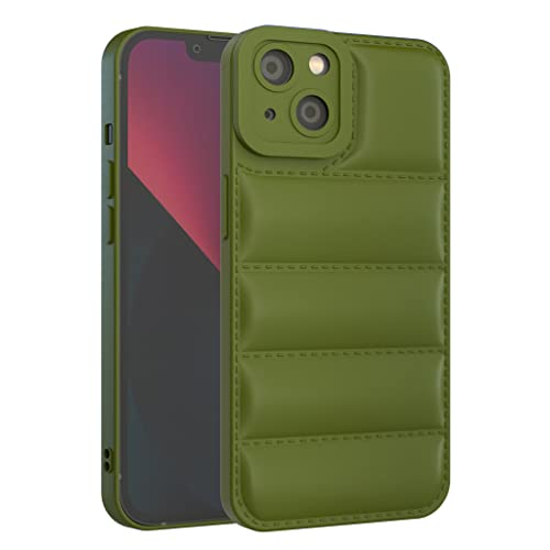 GTElectro Hülle für Apple iPhone 13, Pufferjacke Design, weiche schlanke TPU-Schutzhülle mit Kameraschutz, langlebige Handyhülle, stoßfest, flexibel iPhone 13 Case (Grün) von GTElectro