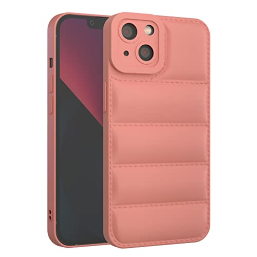 GTElectro Hülle für Apple iPhone 13, Pufferjacke Design, weiche schlanke TPU-Schutzhülle mit Kameraschutz, langlebige Handyhülle, stoßfest, flexibel iPhone 13 Case (Rosa) von GTElectro
