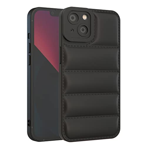 GTElectro Hülle für Apple iPhone 14, Puffer Jacket Design Weich Slim TPU Schutzhülle mit Kameraschutz Strapazierfähige Handyhülle, Stoßfest Flexibel iPhone 14 Case (Schwarz) von GTElectro