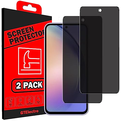 GTElectro Sichtschutz Displayschutzfolie für Samsung Galaxy A54 5G, Anti-Spionage-Hartglasfolie, hüllenfreundlich [2er-Pack] von GTElectro