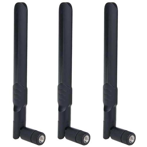 GTIWUNG 3 Stück RP-SMA WiFi Antenne, WLAN Antenne, 5dBi 2,4GHz 5,8GHz Dual Band WiFi RP-SMA Antenne, WiFi RP-SMA Weiblich Antenne Dual Band Drahtlose WLAN Netzwerk von GTIWUNG
