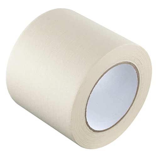 GTSE - Breites Kreppband - 100 mm x 50 m - Malerkrepp zum Oberflächenschutz beim Streichen - lösemittelfreier Kleber - 1 große Rolle von GTSE