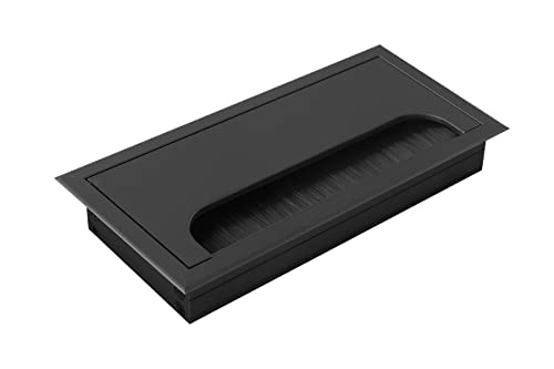 GTV - Kabeltülle Merida - Kabeldurchführung mit Öffnungsdeckel - Kabeldurchlass Rechteckig Kabelorganisation für Möbel Kabeldurchlass/für die Installation in der Arbeitsplatte / 80x160mm / Schwarz GTV - Kabeltülle Merida - Kabeldurchführung mit Öffnungsdeckel - Kabeldurchlass Rechteckig Kabelorganisation für Möbel Kabeldurchlass/für die Installation in der Arbeitsplatte / 80x160mm / Schwarz von GTV