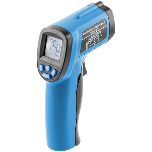 HÖGERT TECHNIK – Infrarot-Thermometer kontaktlos -50 °C bis +550 °C, digitales Laserthermometer mit 12:1 Optik, Celsius/Fahrenheit, für Werkstatt, Bau und Industrie HÖGERT TECHNIK – Infrarot-Thermometer kontaktlos -50 °C bis +550 °C, digitales Laserthermometer mit 12:1 Optik, Celsius/Fahrenheit, für Werkstatt, Bau und Industrie von GTV