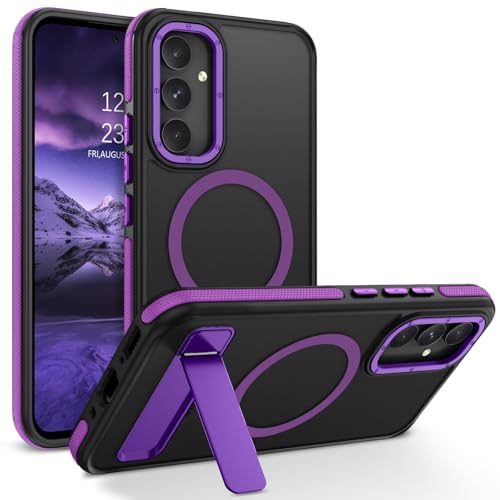 GUAGUA Magnetische Schutzhülle für Samsung Galaxy A54, Galaxy A54, kompatibel mit Magsafe, durchscheinend, matt, kratzfeste Rückseite, stoßfest, unsichtbar, klappbar, mit Ständer für Samsung A54 5G GUAGUA Magnetische Schutzhülle für Samsung Galaxy A54, Galaxy A54, kompatibel mit Magsafe, durchscheinend, matt, kratzfeste Rückseite, stoßfest, unsichtbar, klappbar, mit Ständer für Samsung A54 5G von GUAGUA