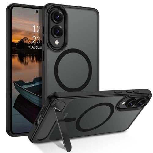 GUAGUA Schutzhülle für Samsung Galaxy S25 Edge mit Ständer, magnetische Hüllen mit faltbarem, unsichtbarem Ständer, durchscheinende Rückseite, schlank, schützend, stoßfest, Kickstand Handyhülle für GUAGUA Schutzhülle für Samsung Galaxy S25 Edge mit Ständer, magnetische Hüllen mit faltbarem, unsichtbarem Ständer, durchscheinende Rückseite, schlank, schützend, stoßfest, Kickstand Handyhülle für von GUAGUA