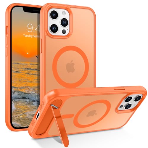 GUAGUA Schutzhülle für iPhone 12 Pro Max mit Ständer, magnetische Hüllen mit faltbarem, unsichtbarem Ständer, durchscheinende, matte Rückseite, schlanke, schützende, stoßfeste Kickstand Handyhülle für GUAGUA Schutzhülle für iPhone 12 Pro Max mit Ständer, magnetische Hüllen mit faltbarem, unsichtbarem Ständer, durchscheinende, matte Rückseite, schlanke, schützende, stoßfeste Kickstand Handyhülle für von GUAGUA